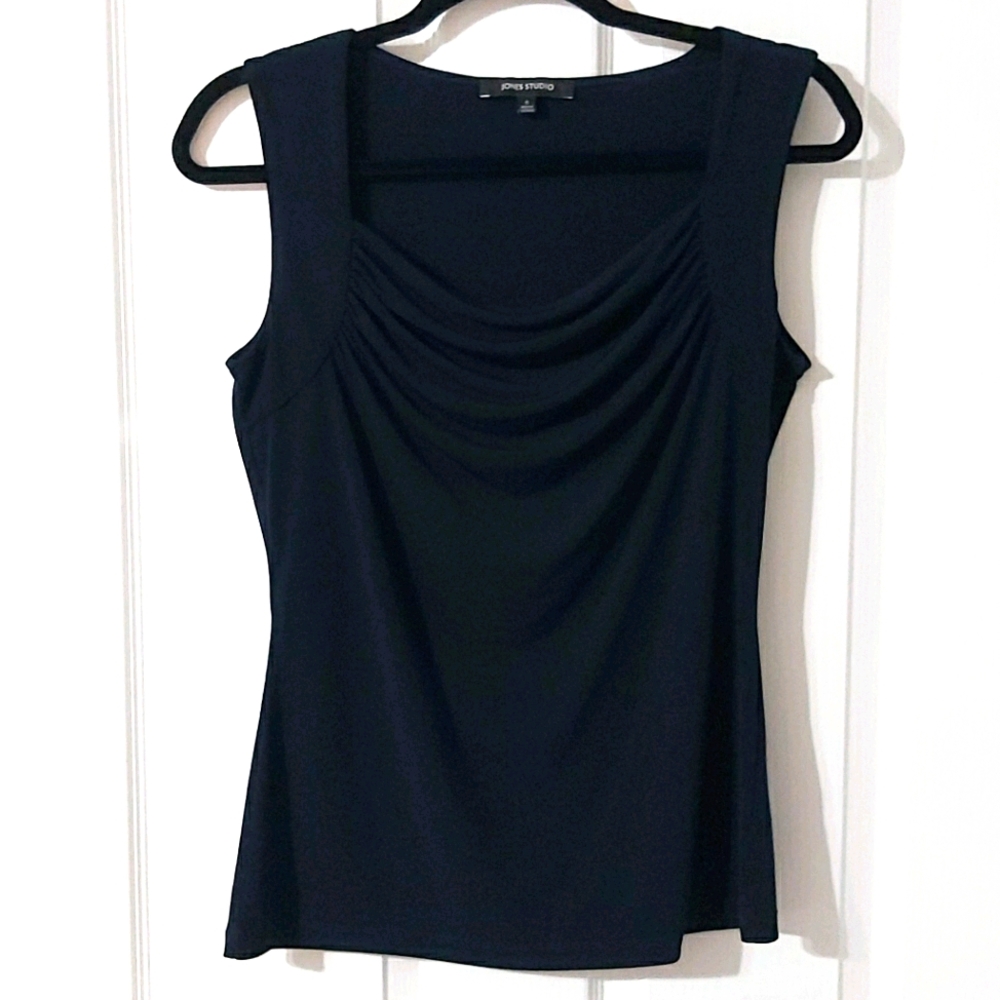 Gently loved navy blue sleeveless top